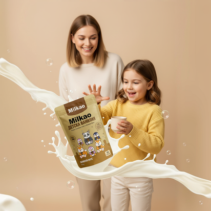 Milkao-Мляко с какао с вкус на ванилия!